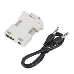 Adapter HDMI na VGA - kabel audio - 3,5 mm - 1080PKable