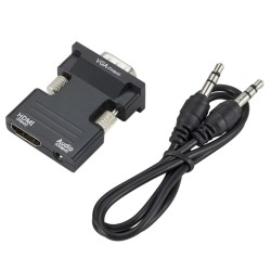 Adapter HDMI na VGA - kabel audio - 3,5 mm - 1080PKable
