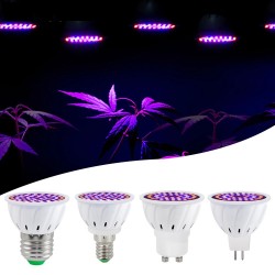 Oświetlenie LED do uprawy roślin - żarówka - hydroponiczna - pełne spektrum - E27 / E14 / MR16 / GU10 - 220V - 2 sztukiLampa ...