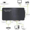Adapter AV do VGA - konwerter RCA VGA - przełącznik - 1080P HDPrzełącznik HDMI