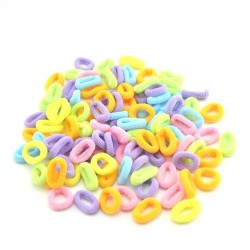 Colorful hair elastics - 100 piecesHair clips