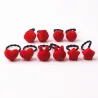 Hair elastics - multicolored - balls / hearts / stars / rabbit - 10 piecesHair clips