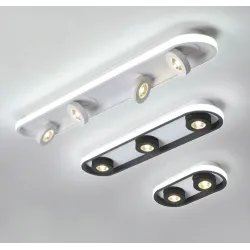 Nowoczesna lampa sufitowa LED - ściemnialna - obrotowaŚwiatła sufitowe