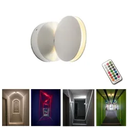 Lampa sufitowa / ścienna - RGB - LED - ściemnialna - obrotowaŚwiatła sufitowe