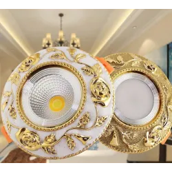 American style - luxurious gold ceiling lamp - spot light - recessed - dimmable - COB - LED - 3W / 5W / 7WSpotlights