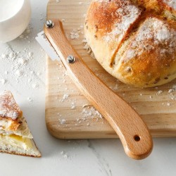 Krajalnica do chleba / ciasta - brzytwa - zakrzywiony nóż - z ostrzami / ochronną osłonąPieczenie