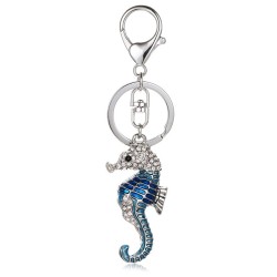 Crystal seahorse - keychain