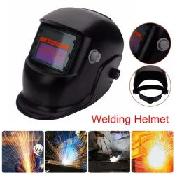 Kask spawalniczy z funkcją automatycznego przyciemniania - regulowana - czarnyKask Spawalniczy