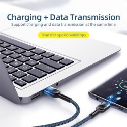 Kabel USB typu C - transmisja danych - szybkie ładowanieKable