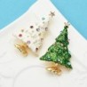 Snowing Christmas Tree - with rhinestones - elegant broochBrooches