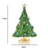 Snowing Christmas Tree - with rhinestones - elegant broochBrooches