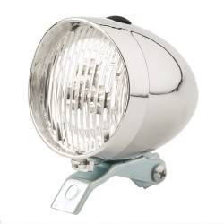3 LED - vintage - reflektor rowerowy - przód - lampa błyskowaŚwiatła