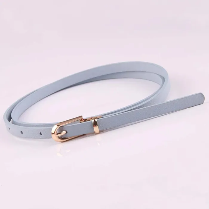 Elegant thin leather belt - adjustableBelts