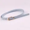 Elegant thin leather belt - adjustableBelts