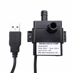 Mini zatapialna pompa wodna - wodoodporna - ze złączem USB - cichaPompy