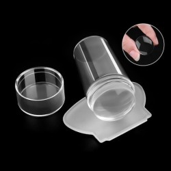 Silicone transparent nail stamping - kit for manicure artEquipment