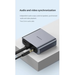 Adapter HDMI na VGA - micro USB - z mocą wideo / audio - 1080PAudio