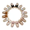 Fashionable leather sandals - for girls / boys - crossed strapShoes