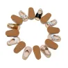 Fashionable leather sandals - for girls / boys - crossed strapShoes