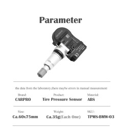 Czujnik ciśnienia w oponach samochodowych - do BMW - 1 / 4 sztukiCzęści kół