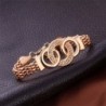 Elegancki komplet biżuterii Vintage - z kryształkami - naszyjnik / kolczyki / bransoletka / pierścionekKomplety Biżuterii
