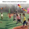 Tęczowa piłka - z długim ogonkiem - zabawka do rzucania ręką - zajęcia dla dzieci na świeżym powietrzuSport & Outdoor