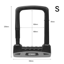 Bicycle / motorcycle lock - U-shaped - 20T hydraulic shear - waterproofMotorbike parts