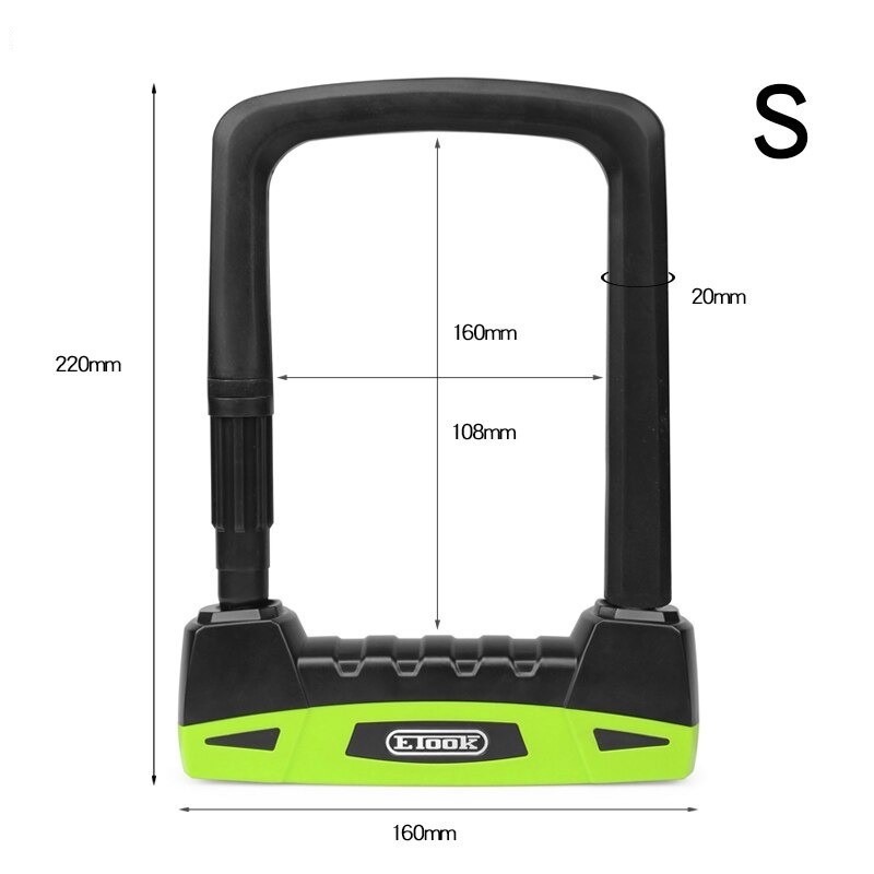 Bicycle / motorcycle lock - U-shaped - 20T hydraulic shear - waterproofMotorbike parts