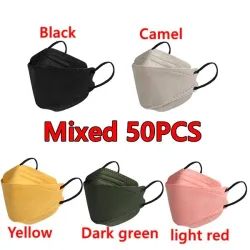 Face / mouth protective face masks - antibacterial - 3-ply - 4D design - FPP2 - KN95Mouth masks