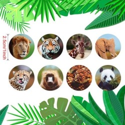 Okrągłe naklejki ozdobne - etykiety nagród - dla dzieci - zwierzęta w zoo / dziękuję / super gwiazdaDekoracje