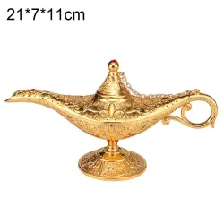 Tradycyjna wydrążona magiczna lampa Alladyna - Vintage ornamentDekoracje