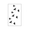 Tymczasowy tatuaż - naklejki - zdejmowane - wodoodporne - latające czarne ptakiTatuaż