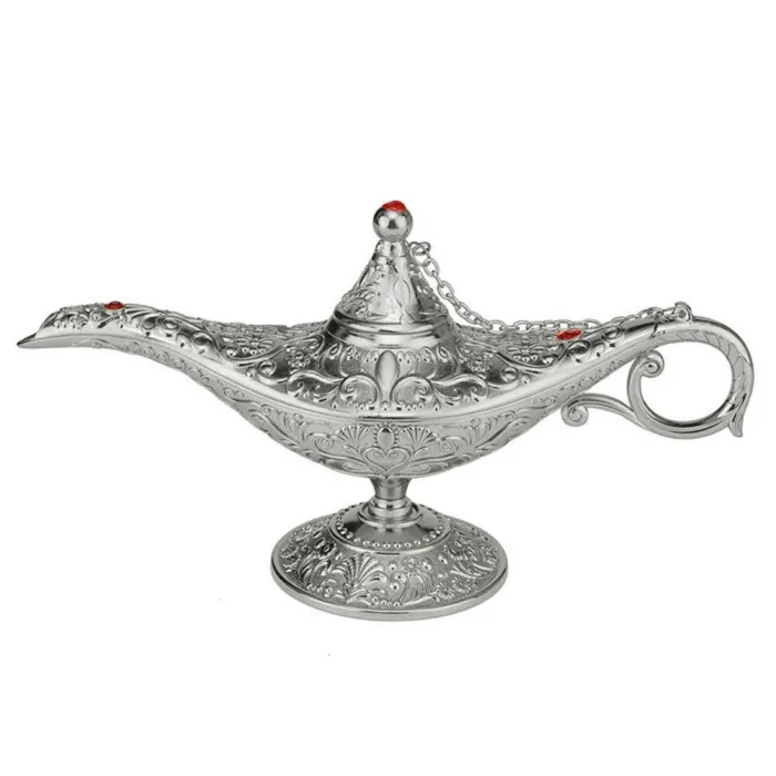 Tradycyjna wydrążona magiczna lampa Alladyna - Vintage ornamentDekoracje