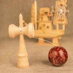 Drewniane zabawki Kendama - kolorowa kulka do żonglowania - antystresowa / zabawka edukacyjna - dla dorosłych / dzieci - 18cm...