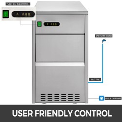 Electric ice machine - snowflake maker - ice crusher - stainless steel - 270WKitchen