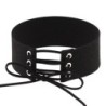 Seksowny sznurowany choker - aksamitny krótki naszyjnik - styl GothicNaszyjniki