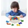 Drewniana układanka tangram - klocki puzzle - zabawka edukacyjnaDrewniane