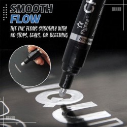 Liquid silver marker - mirror chrome finish - permanent inkPens & Pencils