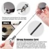 Telescopic metal keychain - retractable cord - ID / keys holderKeyrings