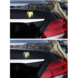 Car / motorcycle sticker - metal emblem - wicked clownStickers