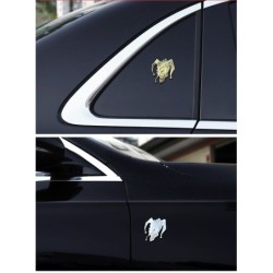Naklejka na samochód / motocykl - metalowy emblemat - zły klaunNaklejki