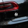 Naklejka na samochód / motocykl - metalowy emblemat - piłka nożnaNaklejki