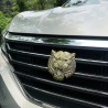 Naklejka na samochód / motocykl - metalowy emblemat - głowa tygrysa 3DNaklejki