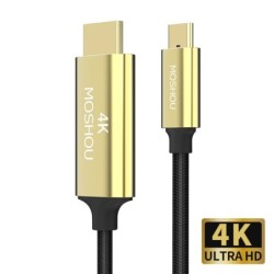 Kabel USB C HDMI Typ-C na HDMI - Thunderbolt 3 - konwerter - przejściówka - 4K 60Hz - do MacBooka / Huawei Mate 30 40 ProKable