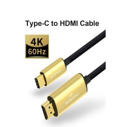 Kabel USB C HDMI Typ-C na HDMI - Thunderbolt 3 - konwerter - przejściówka - 4K 60Hz - do MacBooka / Huawei Mate 30 40 ProKable
