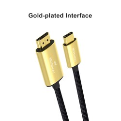 Kabel USB C HDMI Typ-C na HDMI - Thunderbolt 3 - konwerter - przejściówka - 4K 60Hz - do MacBooka / Huawei Mate 30 40 ProKable