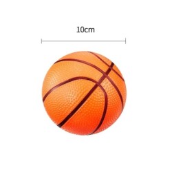 Mini piłeczki do koszykówki - dmuchane - z pompką - 8 sztukPiłki