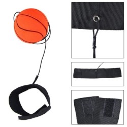Miękka gumowa piłka ręczna - z elastycznym nylonowym sznurkiem / opaską na nadgarstek - zabawkaPiłki