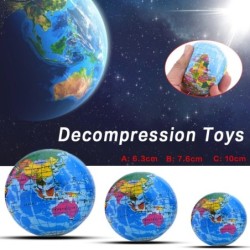 Zabawna piłka gąbkowa - zabawka dekompresyjna - mapa świataPiłki