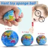 Funny sponge ball - decompression toy - world mapBalls